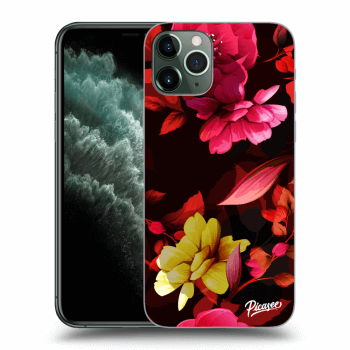 Picasee átlátszó szilikon tok az alábbi mobiltelefonokra Apple iPhone 11 Pro - Dark Peonny