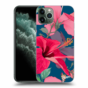 Picasee átlátszó szilikon tok az alábbi mobiltelefonokra Apple iPhone 11 Pro - Hibiscus