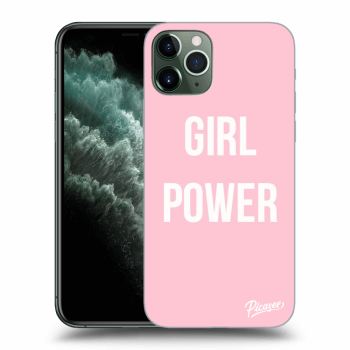 Picasee fekete szilikon tok az alábbi mobiltelefonokra Apple iPhone 11 Pro - Girl power