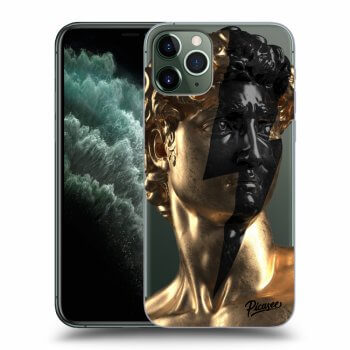 Picasee átlátszó szilikon tok az alábbi mobiltelefonokra Apple iPhone 11 Pro - Wildfire - Gold