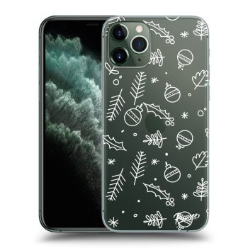 Picasee átlátszó szilikon tok az alábbi mobiltelefonokra Apple iPhone 11 Pro - Mistletoe