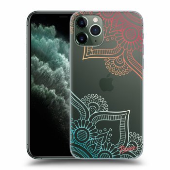 Picasee átlátszó szilikon tok az alábbi mobiltelefonokra Apple iPhone 11 Pro - Flowers pattern