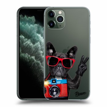 Picasee átlátszó szilikon tok az alábbi mobiltelefonokra Apple iPhone 11 Pro - Französische Bulldogge