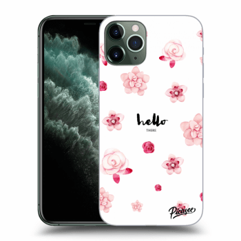 Picasee átlátszó szilikon tok az alábbi mobiltelefonokra Apple iPhone 11 Pro - Hello there