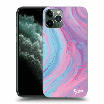 Picasee átlátszó szilikon tok az alábbi mobiltelefonokra Apple iPhone 11 Pro - Pink liquid
