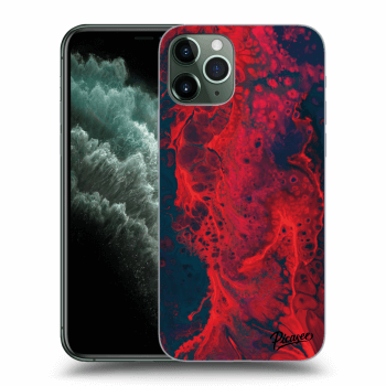 Picasee átlátszó szilikon tok az alábbi mobiltelefonokra Apple iPhone 11 Pro - Organic red