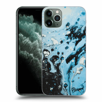 Picasee átlátszó szilikon tok az alábbi mobiltelefonokra Apple iPhone 11 Pro - Organic blue