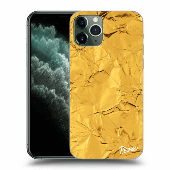 Picasee átlátszó szilikon tok az alábbi mobiltelefonokra Apple iPhone 11 Pro - Gold
