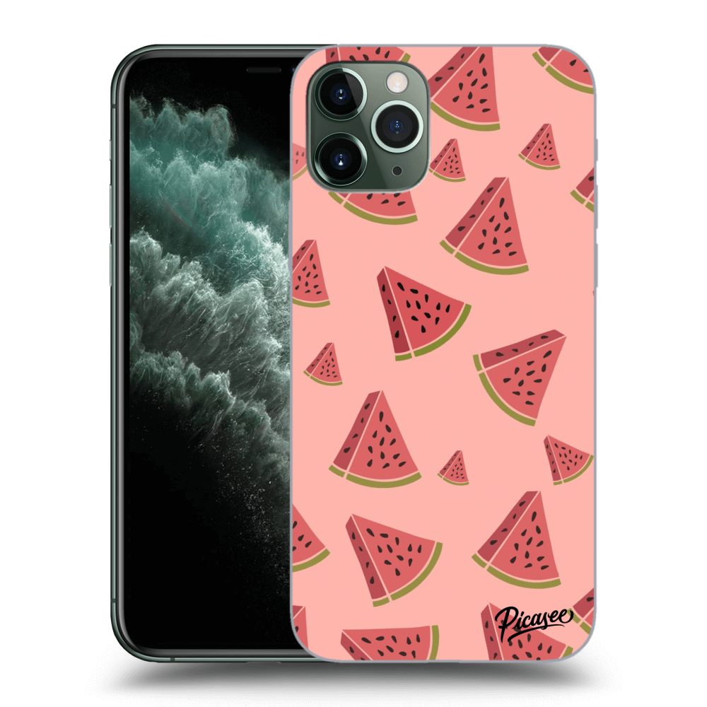 Picasee átlátszó szilikon tok az alábbi mobiltelefonokra Apple iPhone 11 Pro - Watermelon