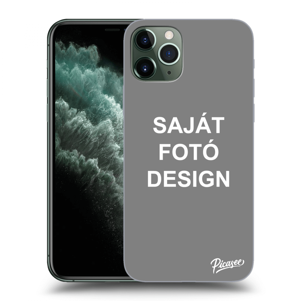 Picasee átlátszó szilikon tok az alábbi mobiltelefonokra Apple iPhone 11 Pro - Saját fotó/motívum