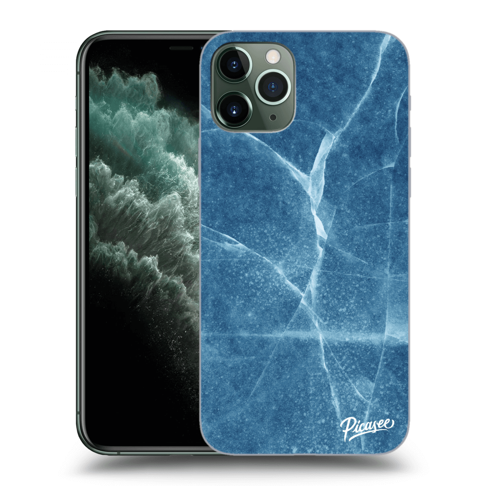 Picasee fekete szilikon tok az alábbi mobiltelefonokra Apple iPhone 11 Pro - Blue marble