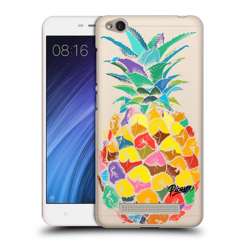 Picasee átlátszó szilikon tok az alábbi mobiltelefonokra Xiaomi Redmi 4A - Pineapple