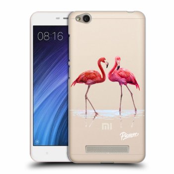 Picasee átlátszó szilikon tok az alábbi mobiltelefonokra Xiaomi Redmi 4A - Flamingos couple