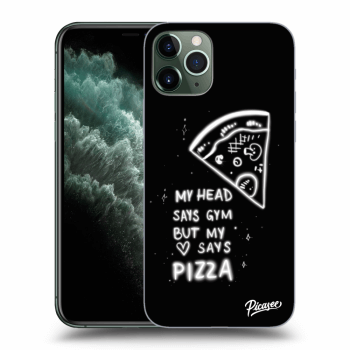 Picasee fekete szilikon tok az alábbi mobiltelefonokra Apple iPhone 11 Pro Max - Pizza