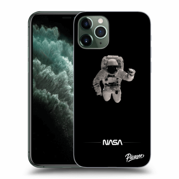Picasee fekete szilikon tok az alábbi mobiltelefonokra Apple iPhone 11 Pro Max - Astronaut Minimal