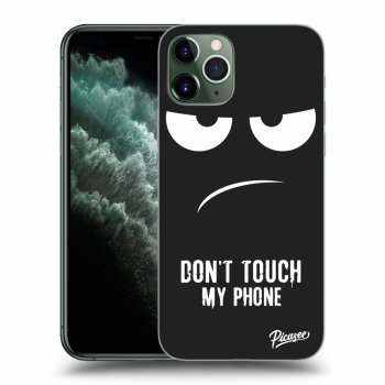 Picasee fekete szilikon tok az alábbi mobiltelefonokra Apple iPhone 11 Pro Max - Don't Touch My Phone