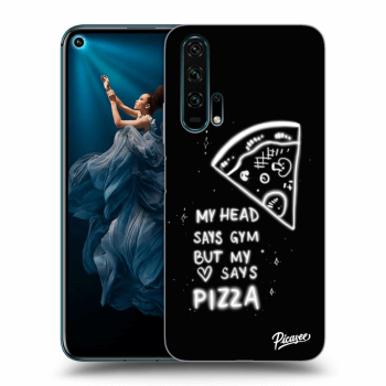 Picasee fekete szilikon tok az alábbi mobiltelefonokra Honor 20 Pro - Pizza