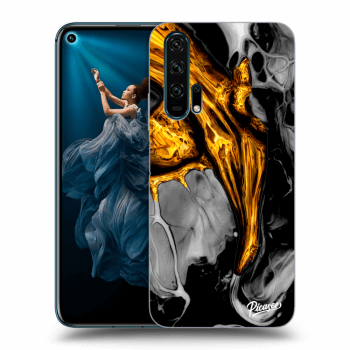 Szilikon tok erre a típusra Honor 20 Pro - Black Gold