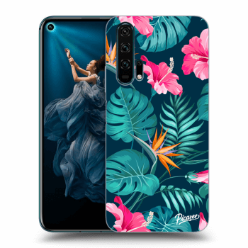 Szilikon tok erre a típusra Honor 20 Pro - Pink Monstera