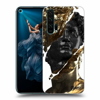 Szilikon tok erre a típusra Honor 20 Pro - Gold - Black