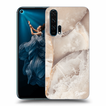 Szilikon tok erre a típusra Honor 20 Pro - Cream marble