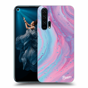 Szilikon tok erre a típusra Honor 20 Pro - Pink liquid