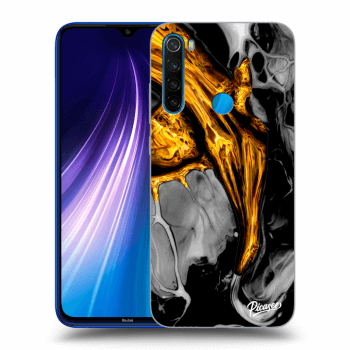 Szilikon tok erre a típusra Xiaomi Redmi Note 8 - Black Gold