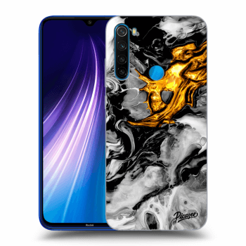 Szilikon tok erre a típusra Xiaomi Redmi Note 8 - Black Gold 2