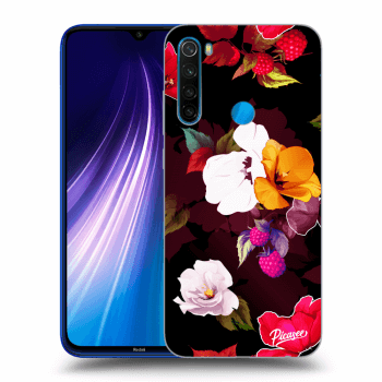 Szilikon tok erre a típusra Xiaomi Redmi Note 8 - Flowers and Berries