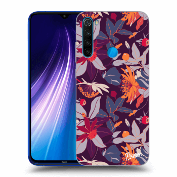 Szilikon tok erre a típusra Xiaomi Redmi Note 8 - Purple Leaf