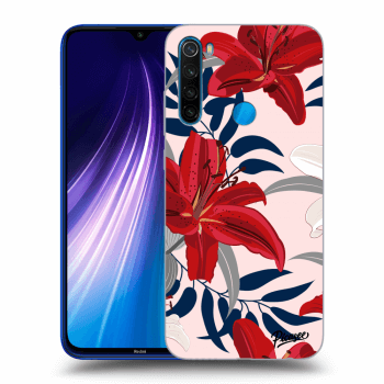 Szilikon tok erre a típusra Xiaomi Redmi Note 8 - Red Lily