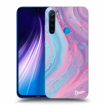 Szilikon tok erre a típusra Xiaomi Redmi Note 8 - Pink liquid