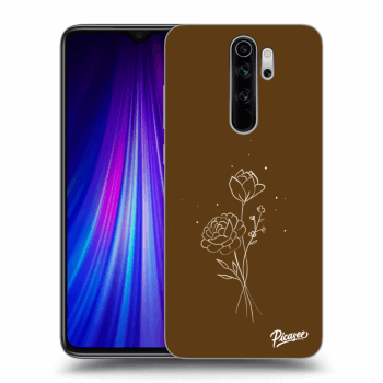 Picasee ULTIMATE CASE Xiaomi Redmi Note 8 Pro - készülékre - Brown flowers