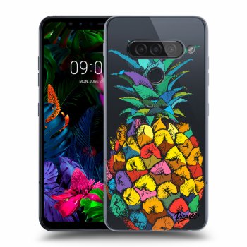 Picasee átlátszó szilikon tok az alábbi mobiltelefonokra LG G8s ThinQ - Pineapple