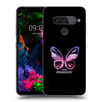 Picasee átlátszó szilikon tok az alábbi mobiltelefonokra LG G8s ThinQ - Diamanty Purple