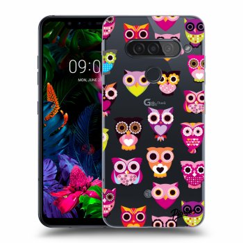 Picasee átlátszó szilikon tok az alábbi mobiltelefonokra LG G8s ThinQ - Owls
