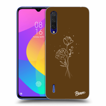 Tok az alábbi mobiltelefonokra Xiaomi Mi 9 Lite - Brown flowers