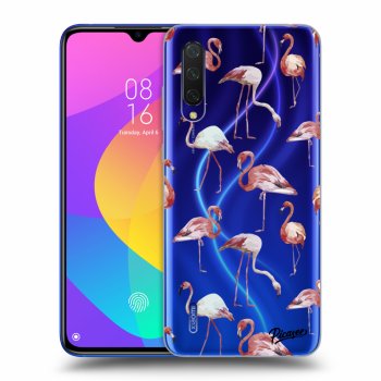 Picasee átlátszó szilikon tok az alábbi mobiltelefonokra Xiaomi Mi 9 Lite - Flamingos