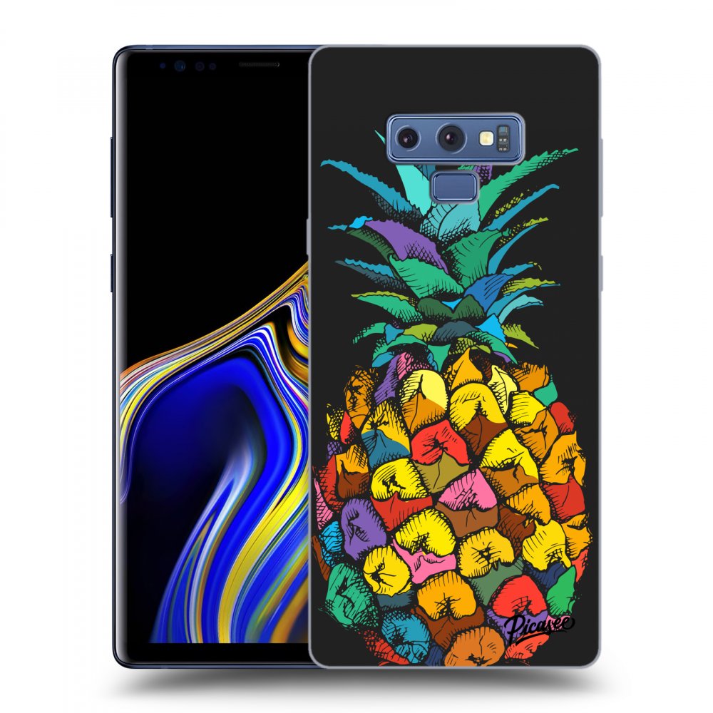 Picasee fekete szilikon tok az alábbi mobiltelefonokra Samsung Galaxy Note 9 N960F - Pineapple