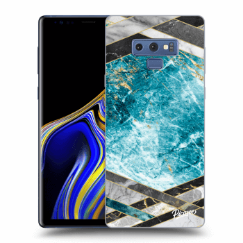 Szilikon tok erre a típusra Samsung Galaxy Note 9 N960F - Blue geometry