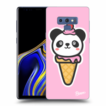 Picasee fekete szilikon tok az alábbi mobiltelefonokra Samsung Galaxy Note 9 N960F - Ice Cream Panda