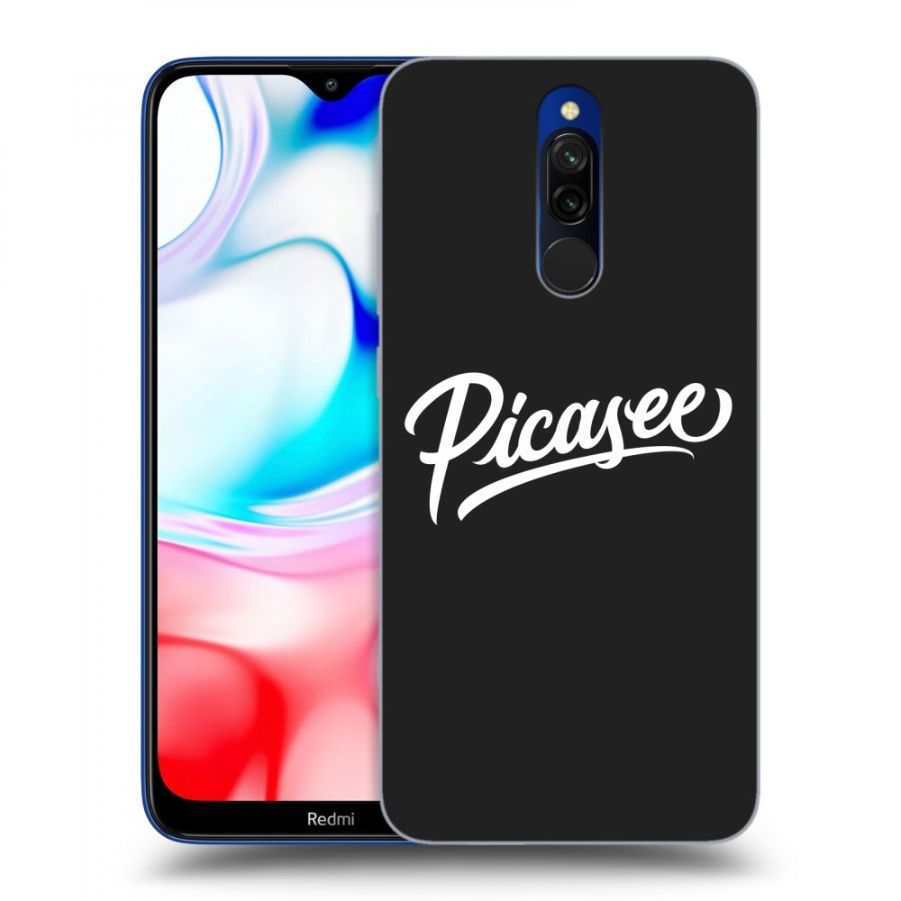 Picasee fekete szilikon tok az alábbi mobiltelefonokra Xiaomi Redmi 8 - Picasee - White