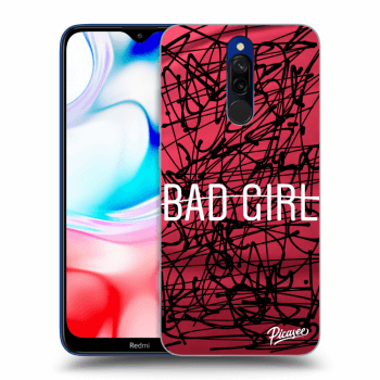 Picasee fekete szilikon tok az alábbi mobiltelefonokra Xiaomi Redmi 8 - Bad girl