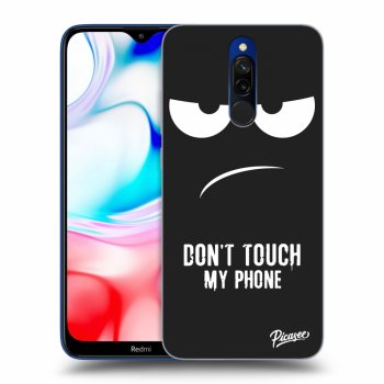 Picasee fekete szilikon tok az alábbi mobiltelefonokra Xiaomi Redmi 8 - Don't Touch My Phone