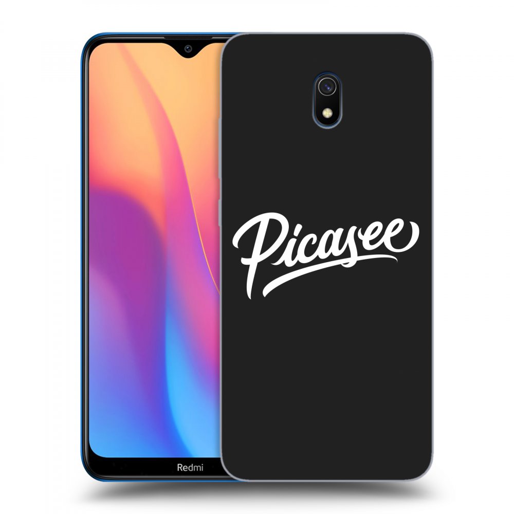 Picasee fekete szilikon tok az alábbi mobiltelefonokra Xiaomi Redmi 8A - Picasee - White