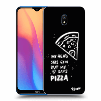 Picasee fekete szilikon tok az alábbi mobiltelefonokra Xiaomi Redmi 8A - Pizza