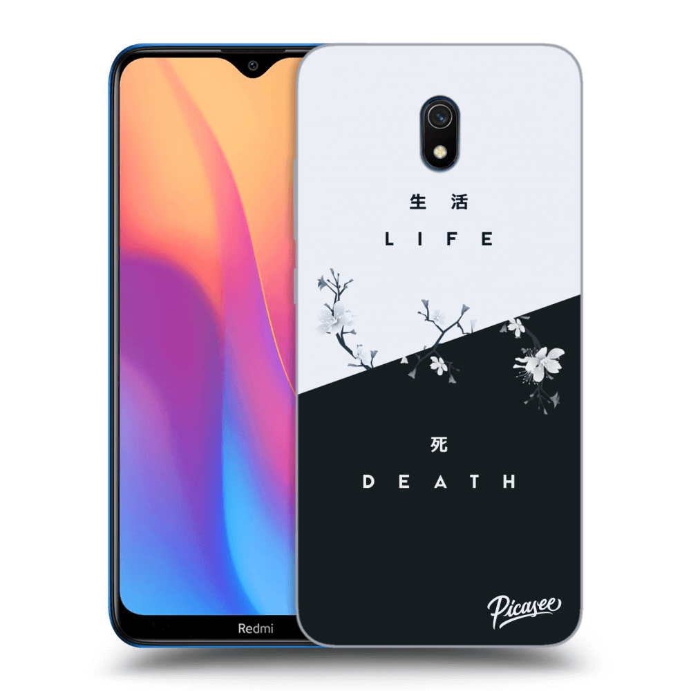Picasee fekete szilikon tok az alábbi mobiltelefonokra Xiaomi Redmi 8A - Life - Death