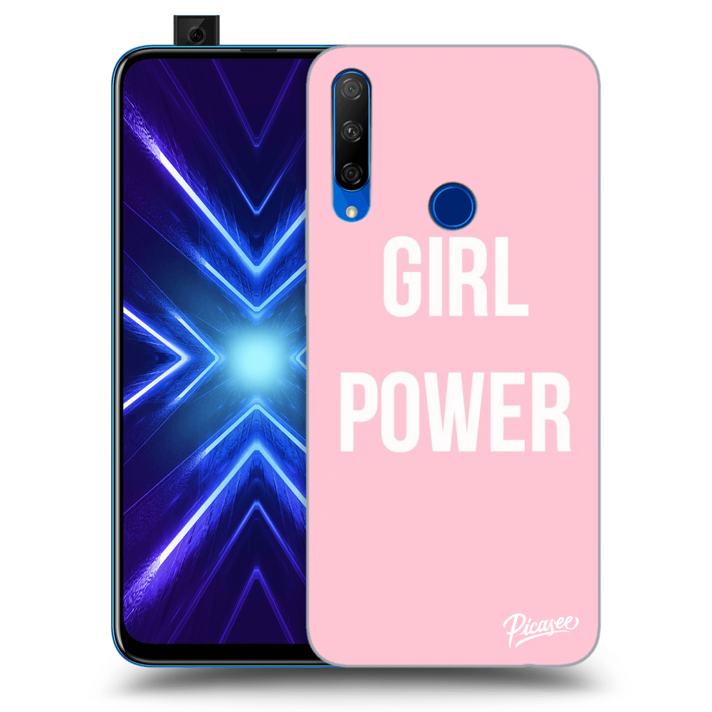 Picasee fekete szilikon tok az alábbi mobiltelefonokra Honor 9X - Girl power