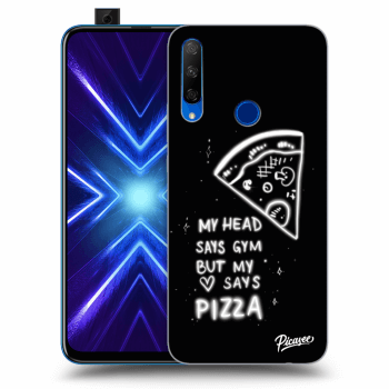 Picasee fekete szilikon tok az alábbi mobiltelefonokra Honor 9X - Pizza