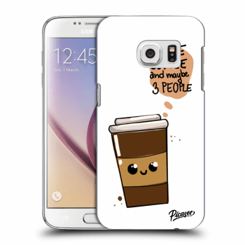 Picasee átlátszó szilikon tok az alábbi mobiltelefonokra Samsung Galaxy S7 G930F - Cute coffee